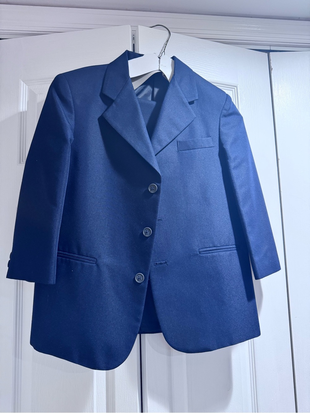 Navy Single-Breasted Blazer Children’s Suit